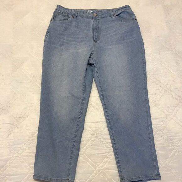 No Boundaries acid washed blue jeans size‎ 17 - Picture 1 of 4